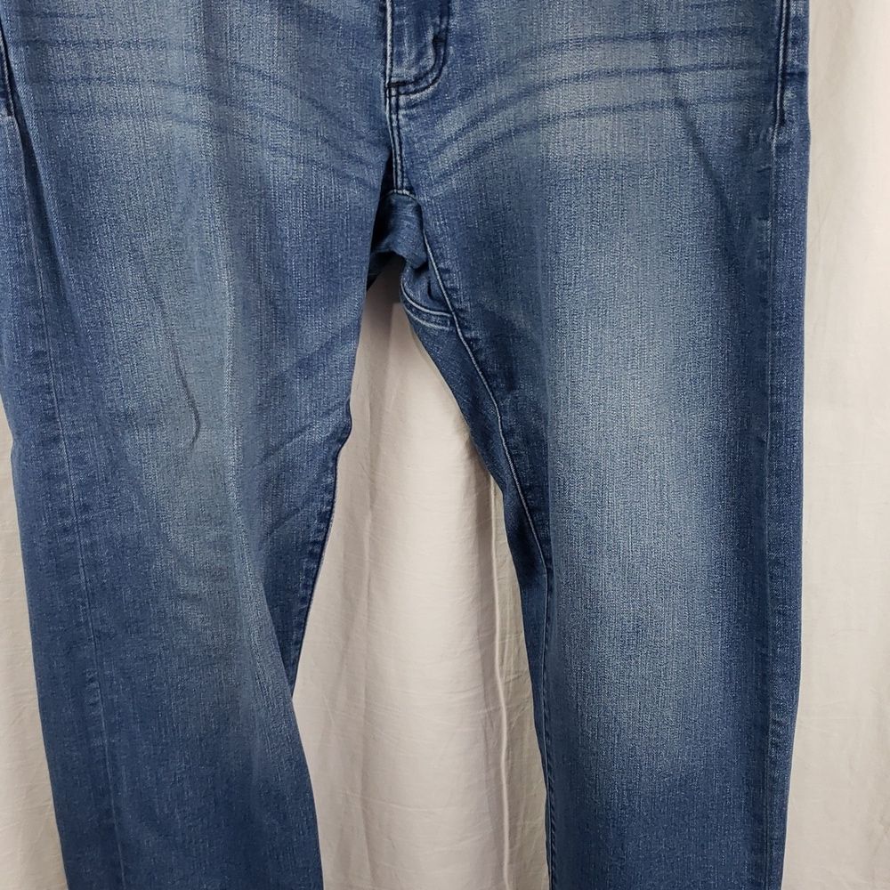 Lee Men's 40X30 Slim Fit Straight Leg Blue Jeans - Picture 3 of 13